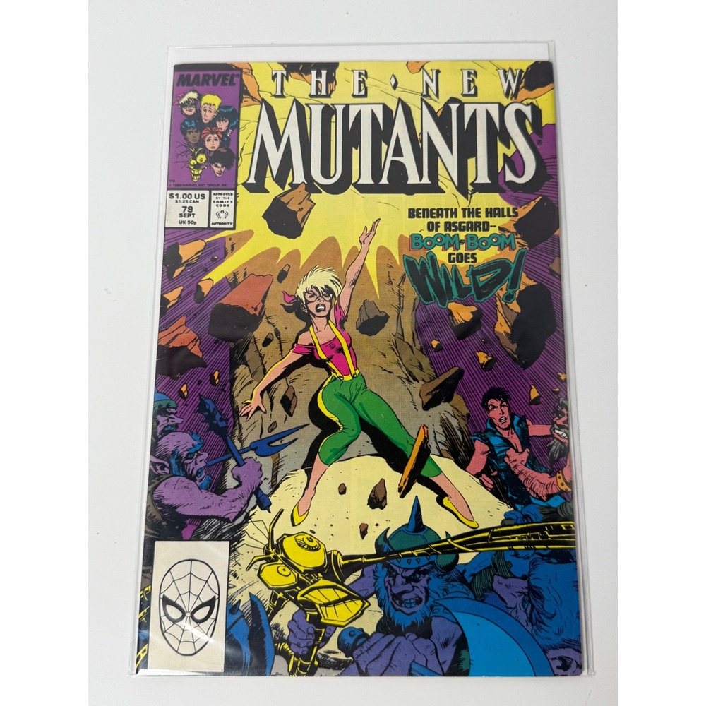 The New Mutants #79 Marvel 1989 Rob Liefeld Boom-Boom Asgard Hela Copper Age